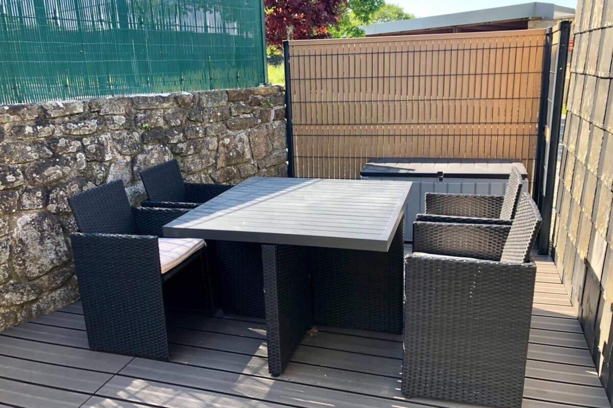 Jolie Maisonnette Cosy Bord De Mer Terrasse غيديل المظهر الخارجي الصورة