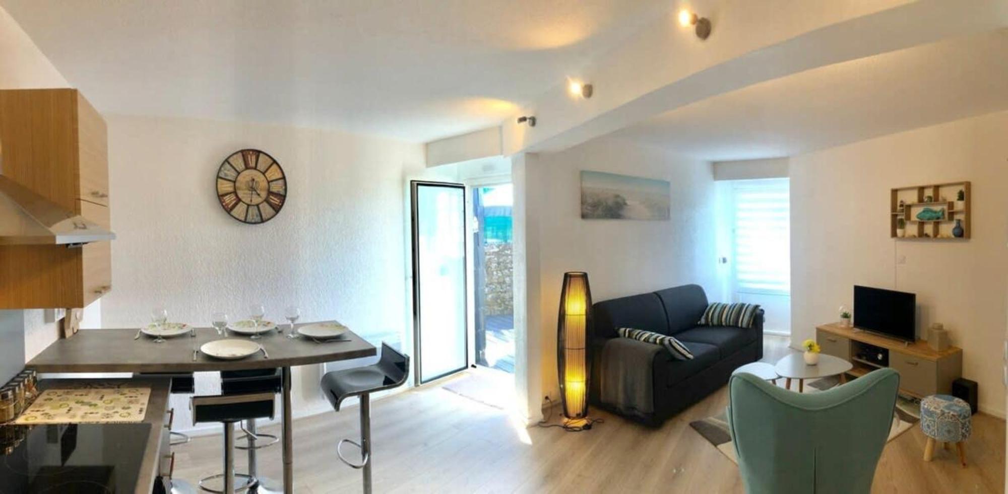 Jolie Maisonnette Cosy Bord De Mer Terrasse غيديل المظهر الخارجي الصورة